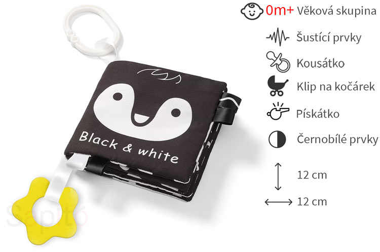 černobílá kniha pro miminka