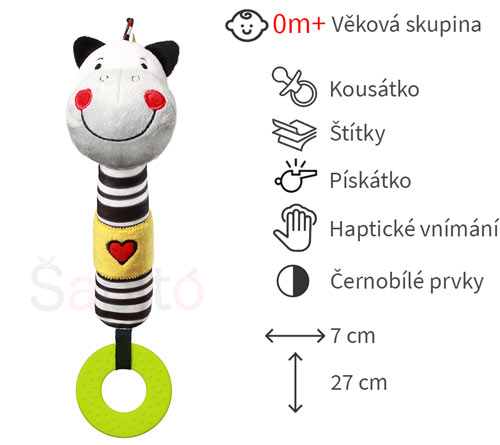 černobílé hračky