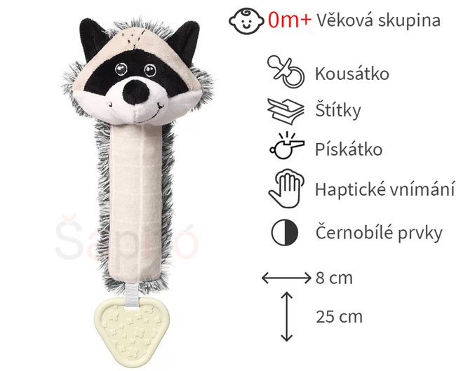 černobílé hračky pro miminka