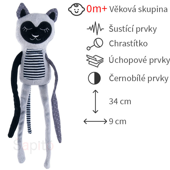 černobílé hračky