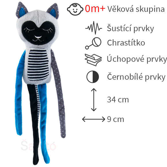 černobílé hračky