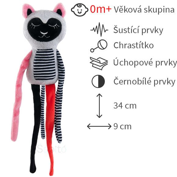 černobílé hračky