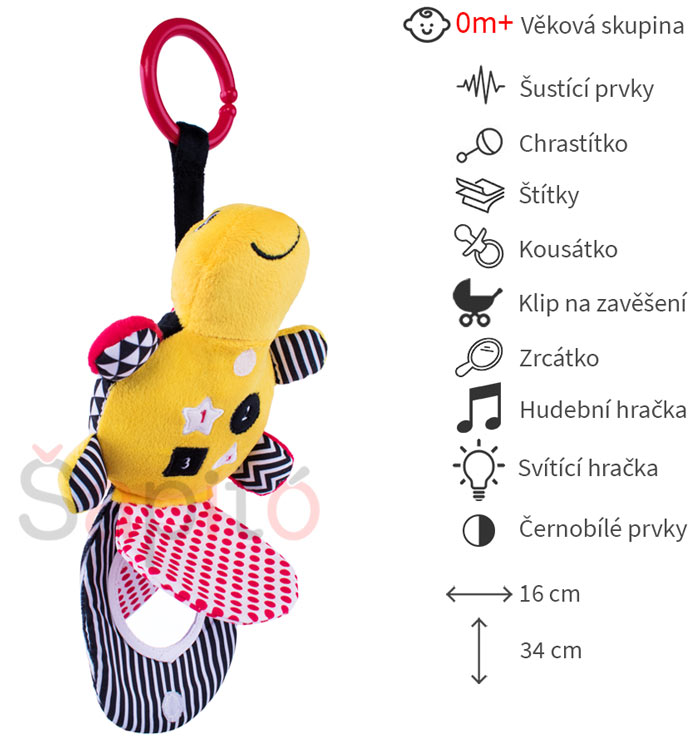 závěsné hračky na kočárek